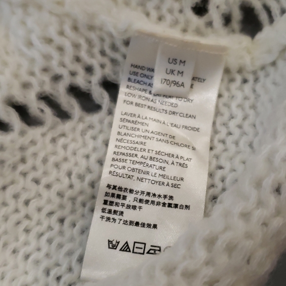 Free People White Knit Bishop Sleeve Pull Over - Picture 9 of 11